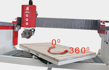Machine de découpe de scie à pierre pour carreaux de pont CNC 3 axes