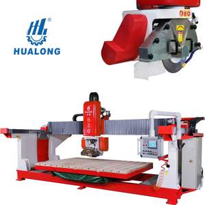 Hualong HLSQ-650 machine de polissage de pierre automatique cnc pont scie découpeuse de dalle de granit à vendre